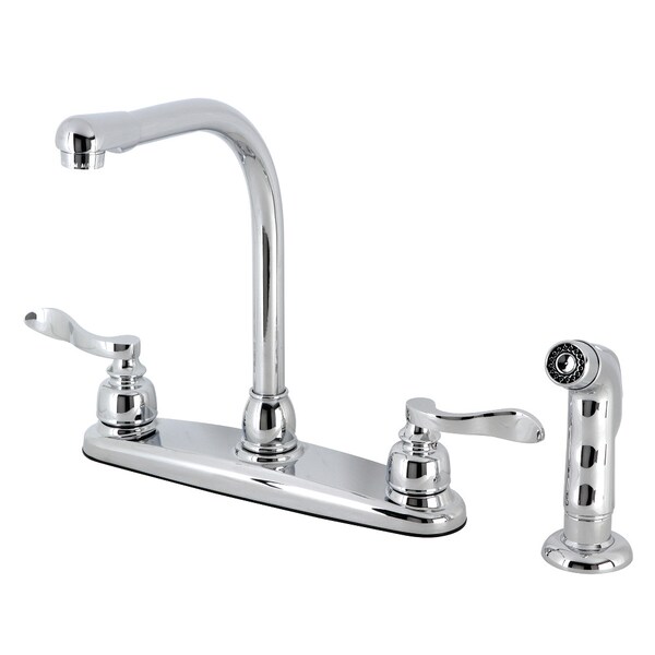 Nuwave French FB751NFLSP 8-Inch Centerset Kitchen Faucet with Sprayer FB751NFLSP - main